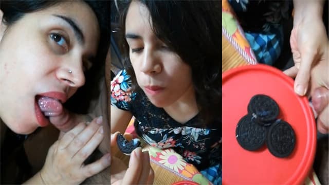 Cute Sister Giving Blowjob And Cream Biscuit Cum In - Auntymaza