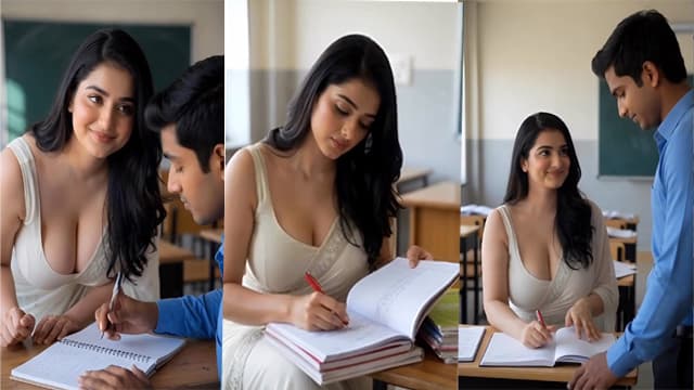College Big Boobs Tutor Motivates A Student Sex - Auntymaza