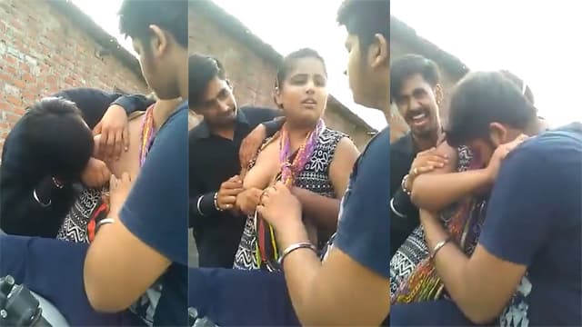 Desi College Boys Rep In Garden Of Girlfriend - Auntymaza