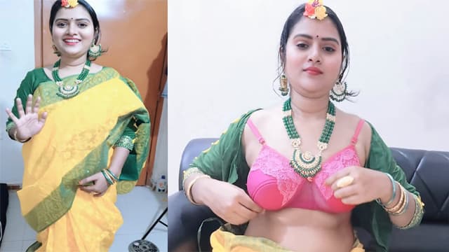 Newly Wife Wedding Dress – Video Call Long Distance Husband - Auntymaza Newly Wife Wedding Dress – Video Call Long Distance Husband - Auntymaza