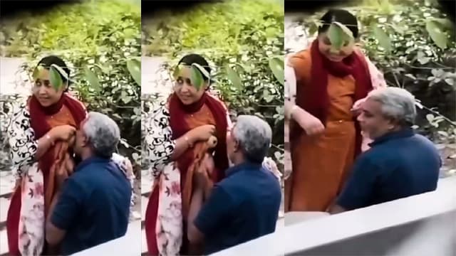 Old Man Aunty Park – Hard Boobs Fuck Clip
