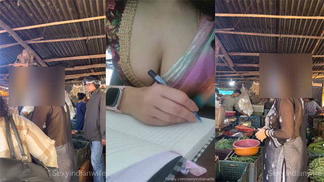 SexyIndianWife Dare In Crowded – Veg Market Download Free - Auntymaza