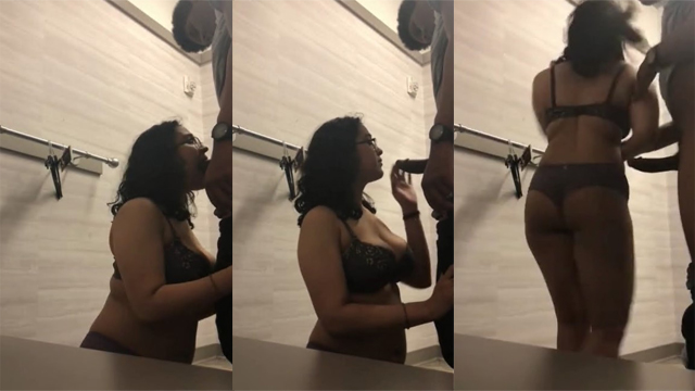 Nerdy Mallu Girl Giving Blowjob – Standing Chudai Clip Video - Auntymaza
