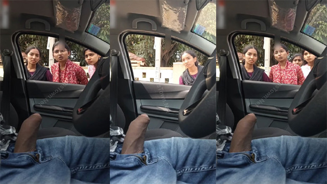 Daring Guy Flash Dick – College Girls Inside Car Viraled Video - Auntymaza