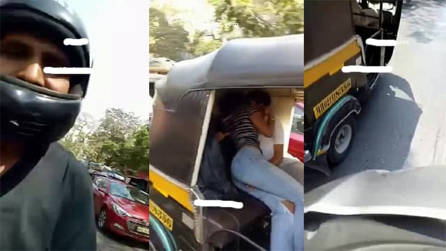 Traffic Jam Horny Couple – Auto Hard Fuck - Auntymaza