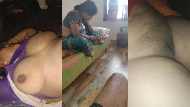 Jerking Infront of Mom – Recording Her Sleeping Nude - Auntymaza